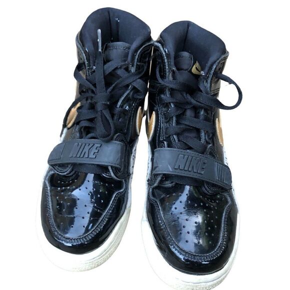 RARE 2018 Nike Air Jordan 1 Legacy 312 Black Golf Patent Size 6 - Picture 2 of 16